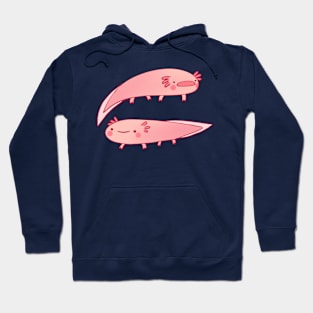 Cute axolotls illustration Hoodie